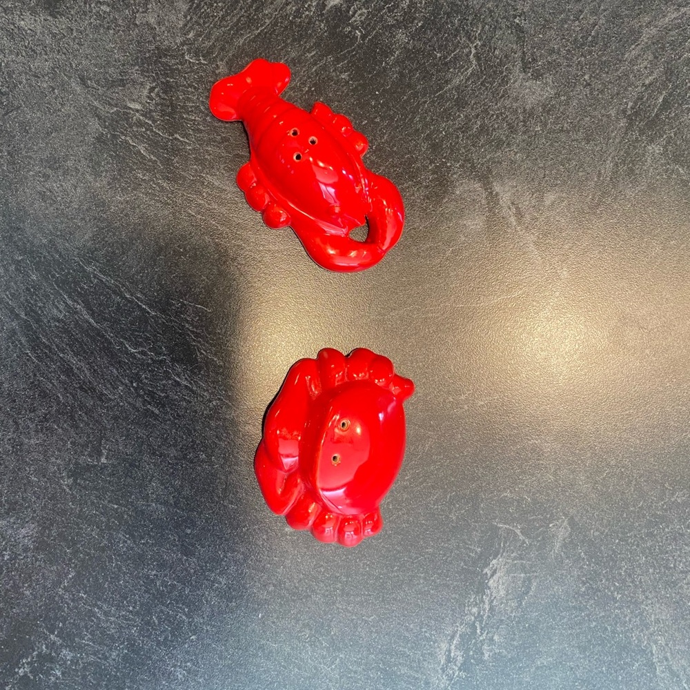 Lobster and Crab Salt and Pepper Shakers